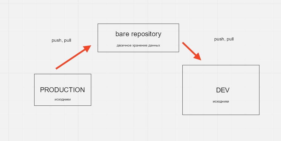 The result of cloning the repository into the DEV directory